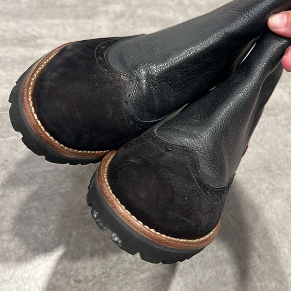 Marc Joseph Luxury Eva Lightweight Wingtip Ankle Boot Black Suede/Nappa Size 9 - Picture 5 of 10